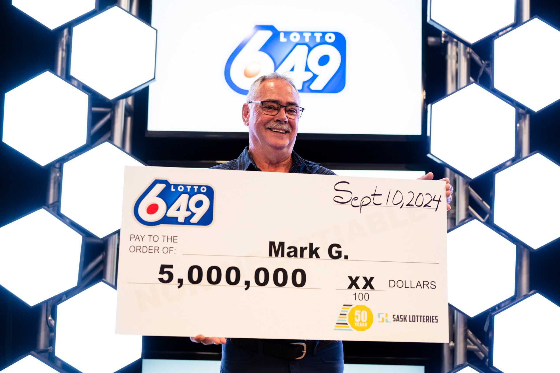 Lottery Winner Mark Georget