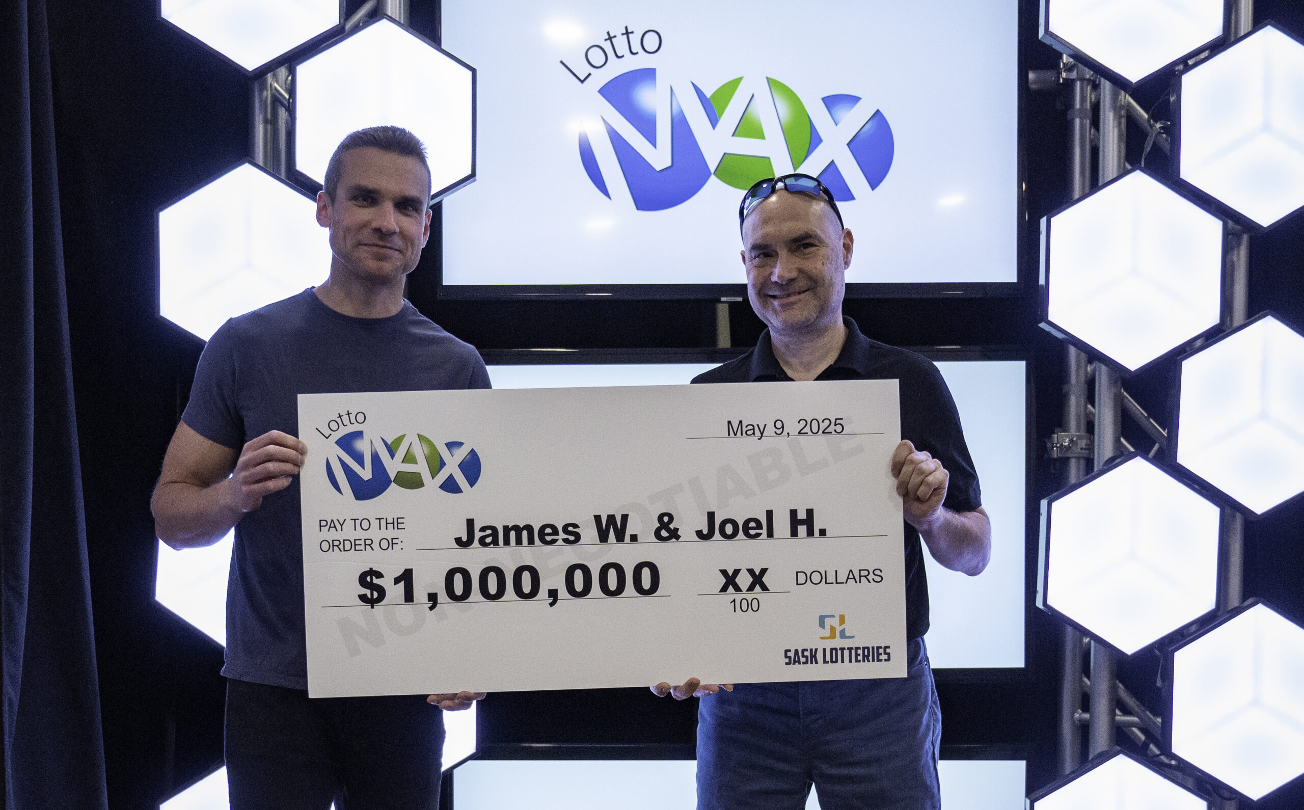 Lottery winners James Wawryk & Joel Hedlin